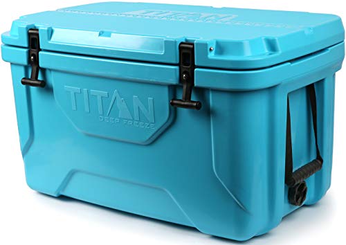 Arctic Zone Titan Deep Freeze 20Q Premium Ice Chest Roto Cooler with Microban Protection, Blue