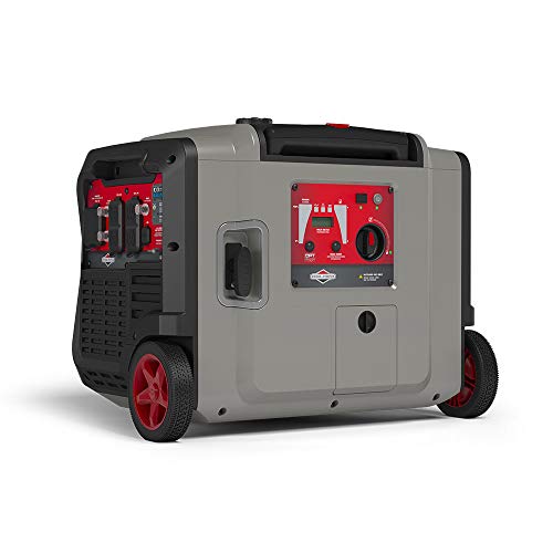 Briggs & Stratton 30795 P4500 PowerSmart Series, Electric Start, Powered Engine Inverter Generator, Gray