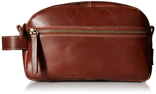 Timberland Men's Nevada Leather Travel Kit, Cognac