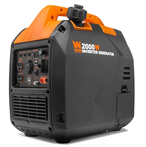 WEN 56203i Super Quiet 2000-Watt Portable Inverter Generator w/Fuel Shut Off, CARB Compliant, Ultra Lightweight