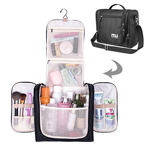 Premium Hanging toiletry bag, Large Travel Cosmetic, Toiletries, Makeup, Brushes Bag, Waterproof Portable Bathroom and Shower Organizer Kit for Women and Men