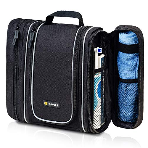 3IN1 Hanging Toiletry Bag for Men - Cosmetic Organizer for Men | Travel Size Toiletries Bag | Large Portable Bathroom Accessories Travel Kit | Travel Toiletry Bag for Women | Diabetic Medicine Bag