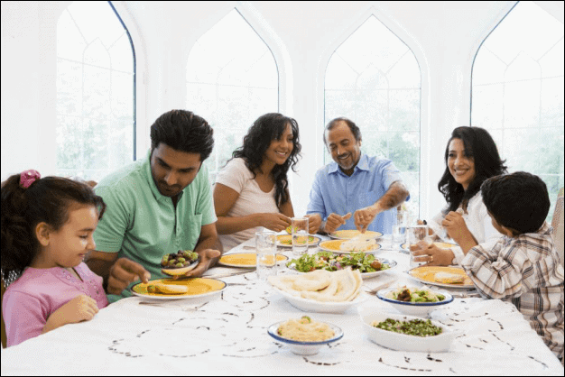 Family at the Dining Table.